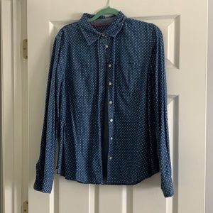 Denim button down